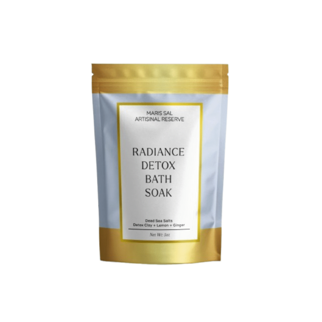 Radiance Detox Bath Soak (Dead Sea Salts + Detox Clay) Detox soak bath product of Savon De conorado