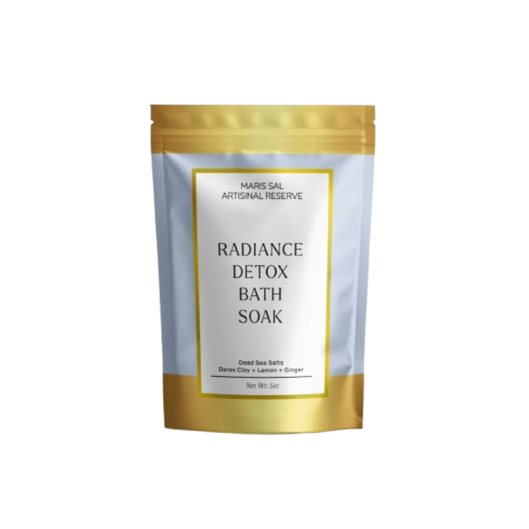 Radiance Detox Bath Soak (Dead Sea Salts + Detox Clay) Detox soak bath product of Savon De conorado